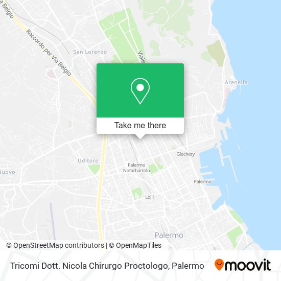 Tricomi Dott. Nicola Chirurgo Proctologo map