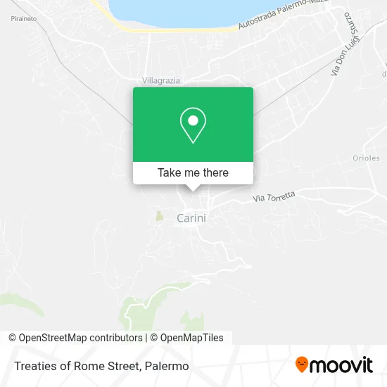 Rome Treaties Street map