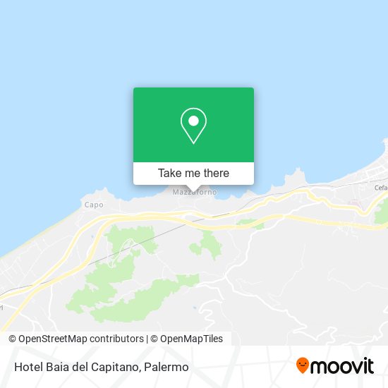 Hotel Baia del Capitano map