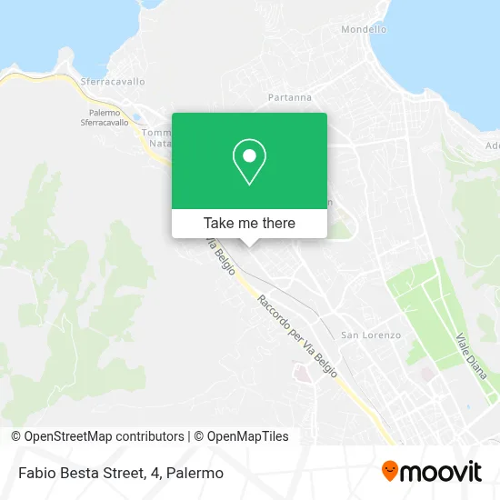 Fabio Besta Street, 4 map