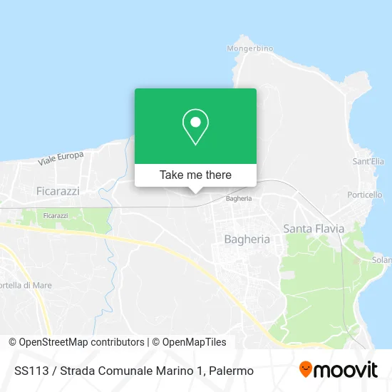 SS113 / Strada Comunale Marino 1 map