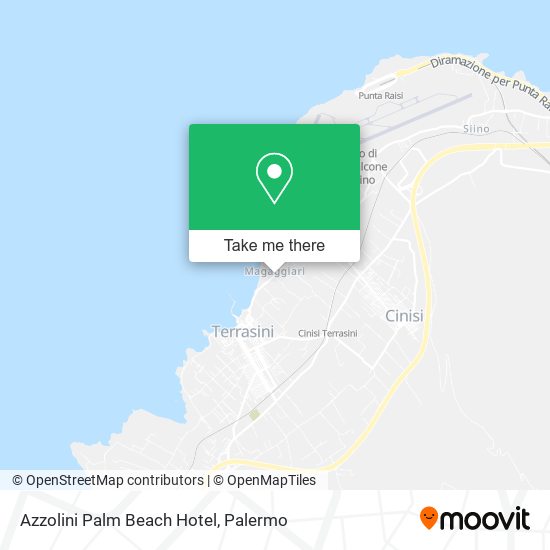 Azzolini Palm Beach Hotel map
