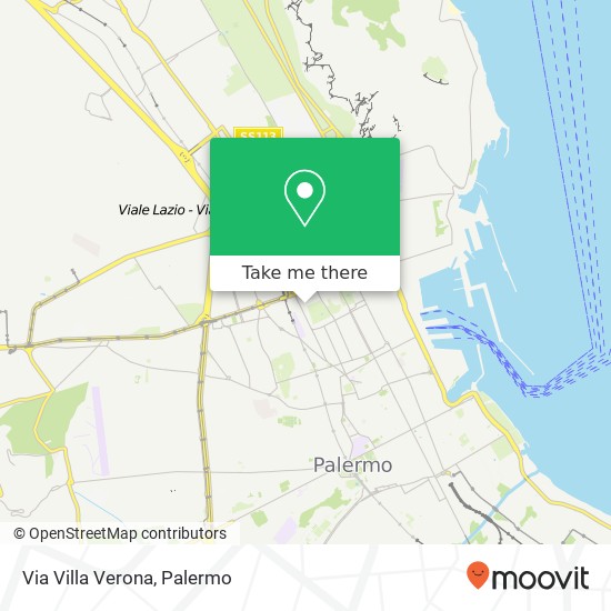 Via Villa Verona map