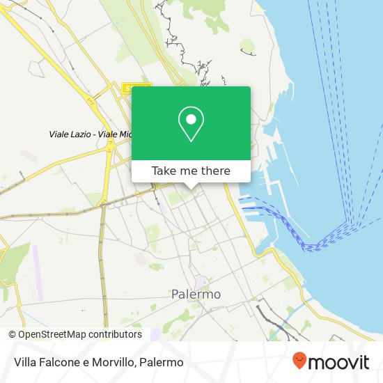 Villa Falcone e Morvillo map