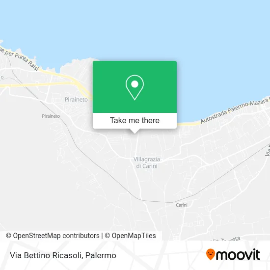 Bettino Ricasoli Street map