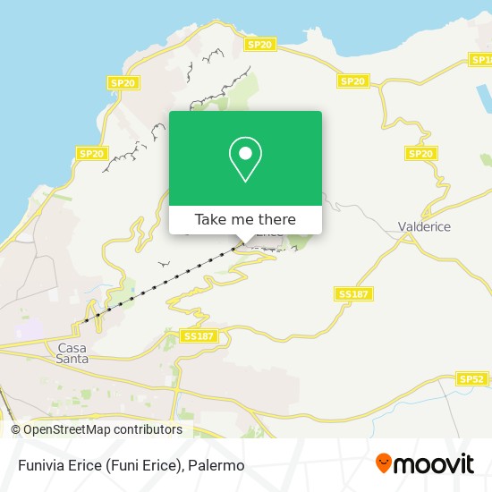 Funivia Erice (Funi Erice) map