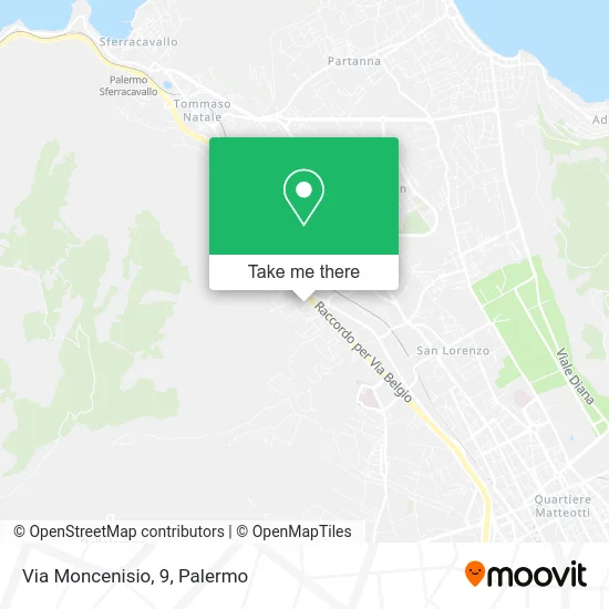 Via Moncenisio, 9 map