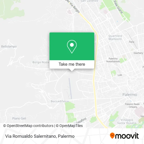 Via Romualdo Salernitano map