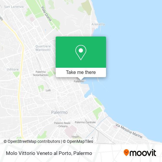 Molo Vittorio Veneto al Porto map