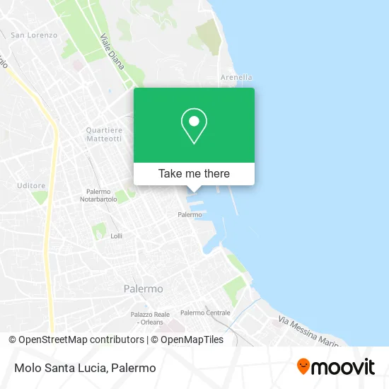 Molo Santa Lucia map