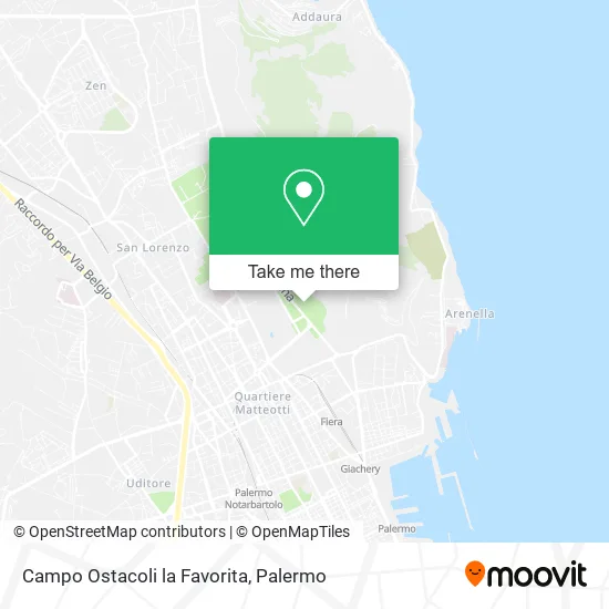 Campo Ostacoli la Favorita map
