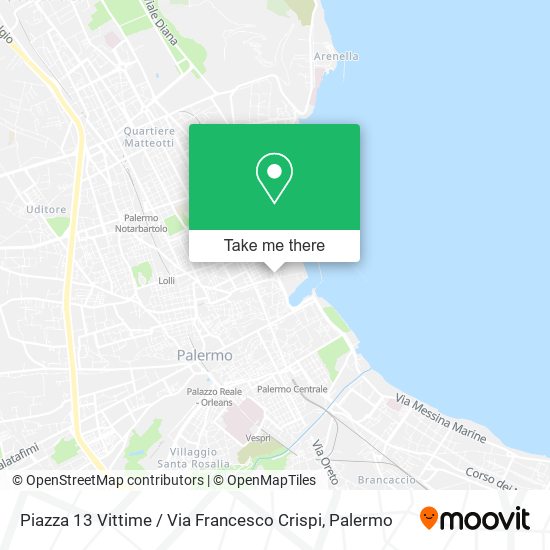 Piazza 13 Vittime / Via Francesco Crispi map