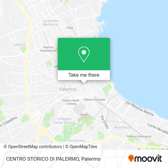 CENTRO STORICO DI PALERMO map