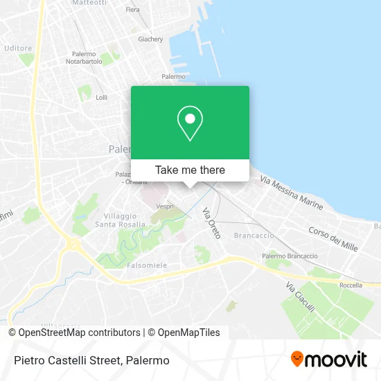 Pietro Castelli Street map