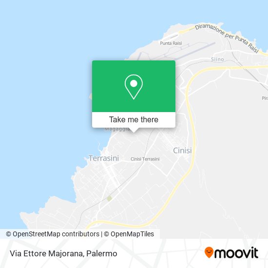 Via Ettore Majorana map