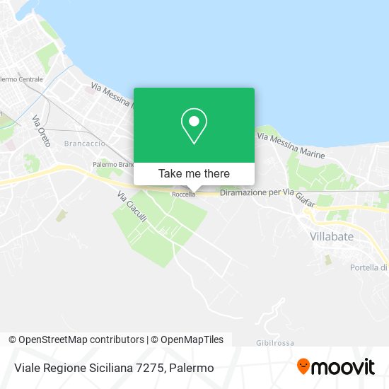 Viale Regione Siciliana 7275 map