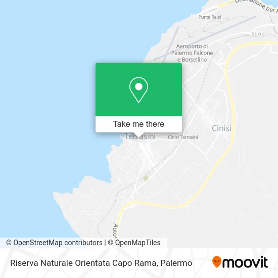 Capo Rama Oriented Nature Reserve map