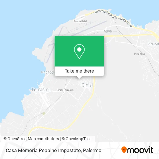Casa Memoria Peppino Impastato map