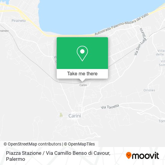 Piazza Stazione / Via Camillo Benso di Cavour map