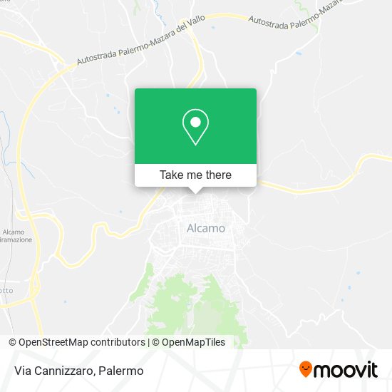 Via Cannizzaro map
