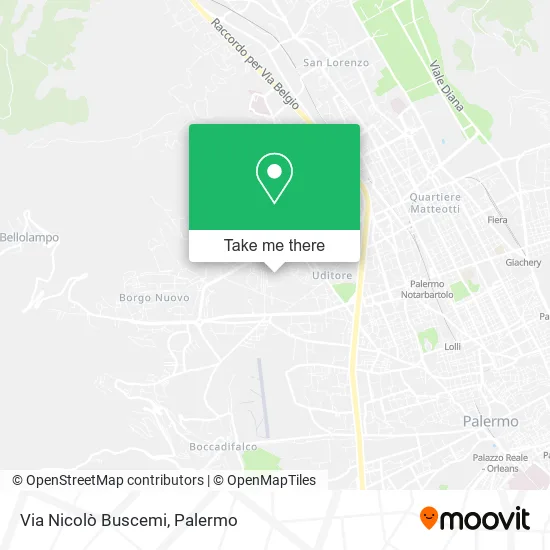 Via Nicolò Buscemi map