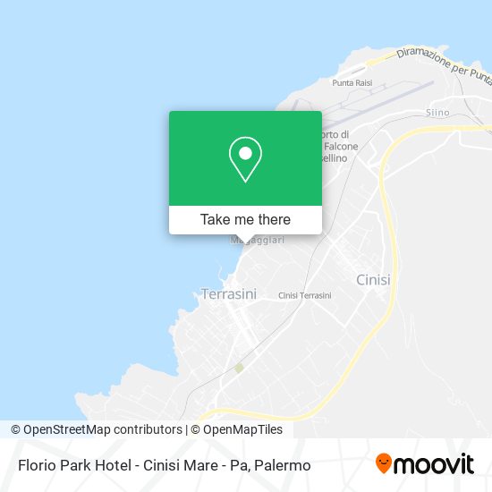 Florio Park Hotel - Cinisi Mare - Pa map