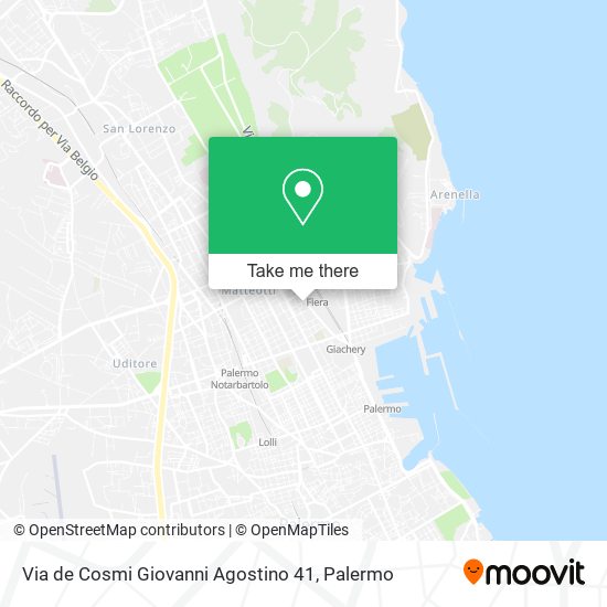 Via de Cosmi Giovanni Agostino 41 map