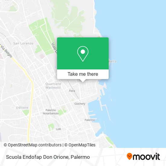 Don Orione Endofap School map