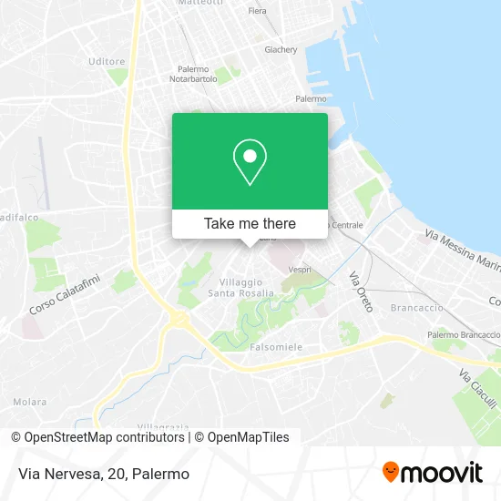 Nervesa Street, 20 map