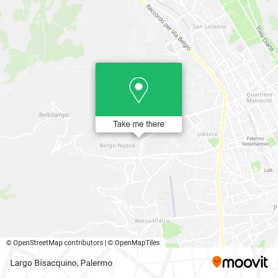 Largo Bisacquino map