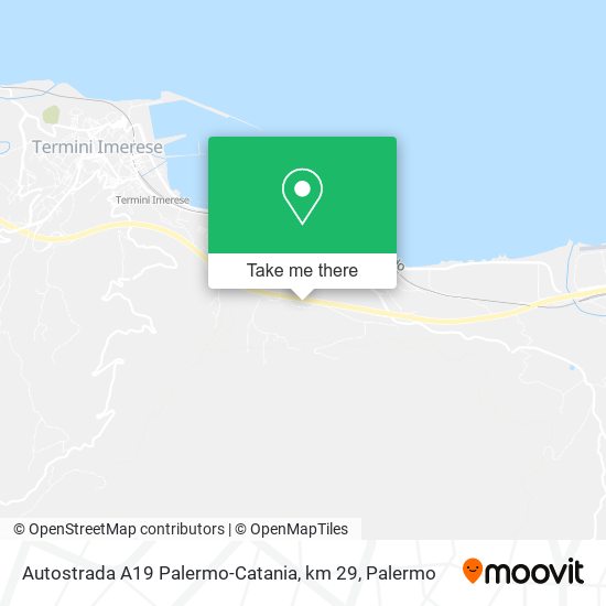 Autostrada A19 Palermo-Catania, km 29 map