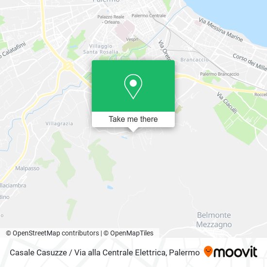 Casale Casuzze / Via alla Centrale Elettrica map