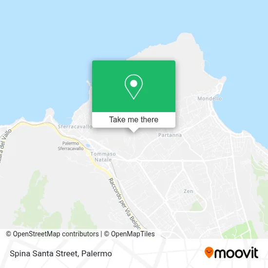 Spina Santa Street map