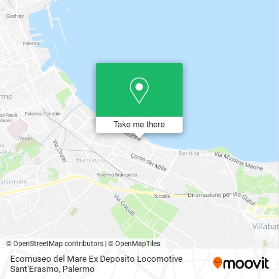 Ecomuseo del Mare Ex Deposito Locomotive Sant'Erasmo map