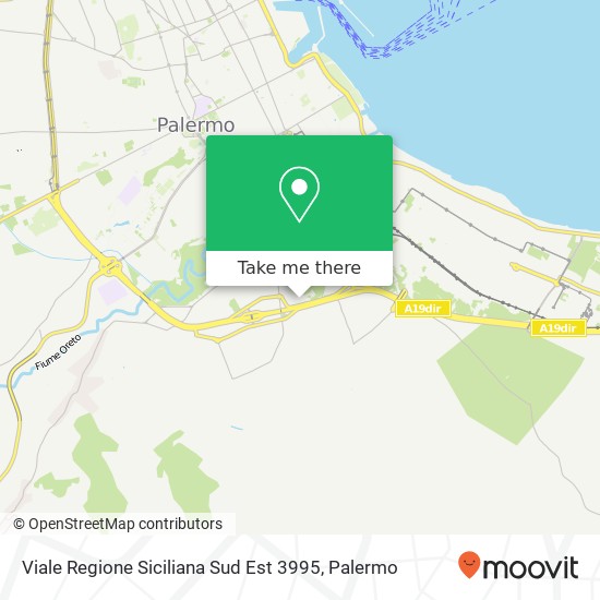 Viale Regione Siciliana Sud Est 3995 map