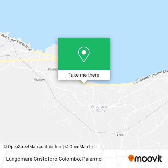Lungomare Cristoforo Colombo map