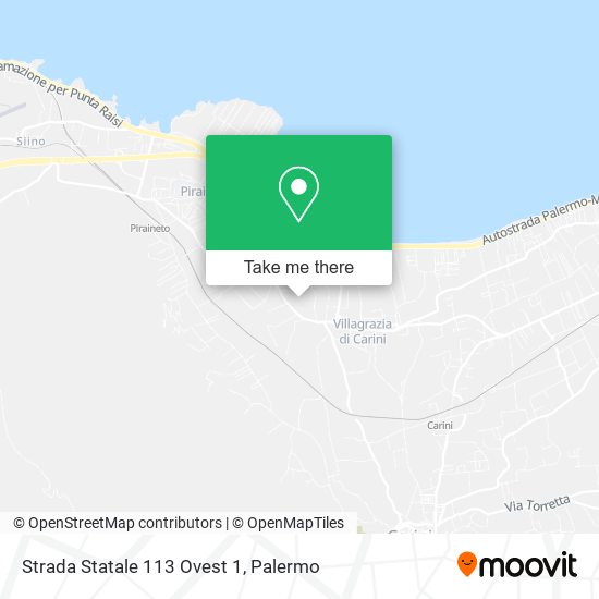Strada Statale 113 Ovest 1 map