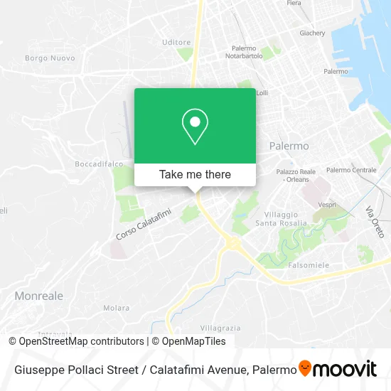 Giuseppe Pollaci Street / Calatafimi Avenue map