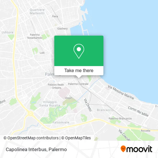 Capolinea Interbus map