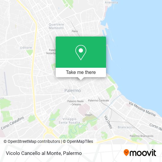 Vicolo Cancello al Monte map