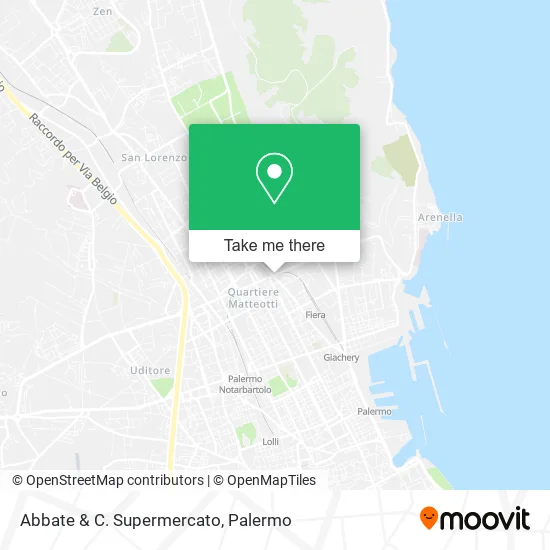 Abbate & C. Supermercato map