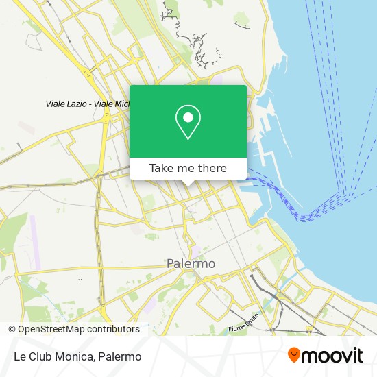 Le Club Monica map