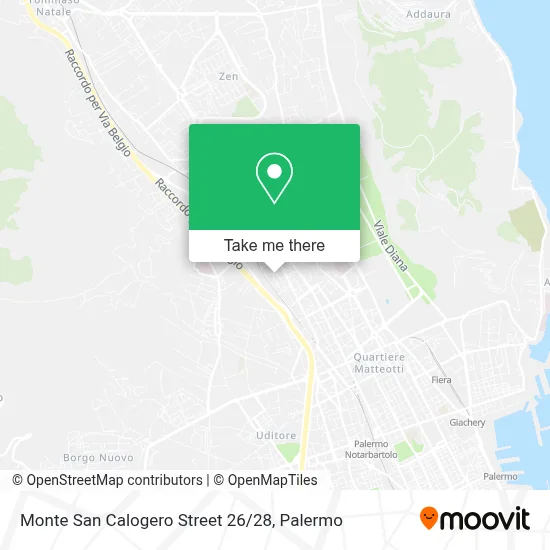 Monte San Calogero Street 26 / 28 map