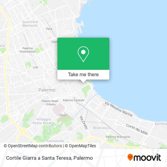 Cortile Giarra a Santa Teresa map