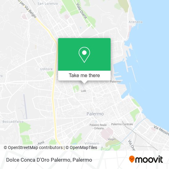 Dolce Conca D'Oro Palermo map