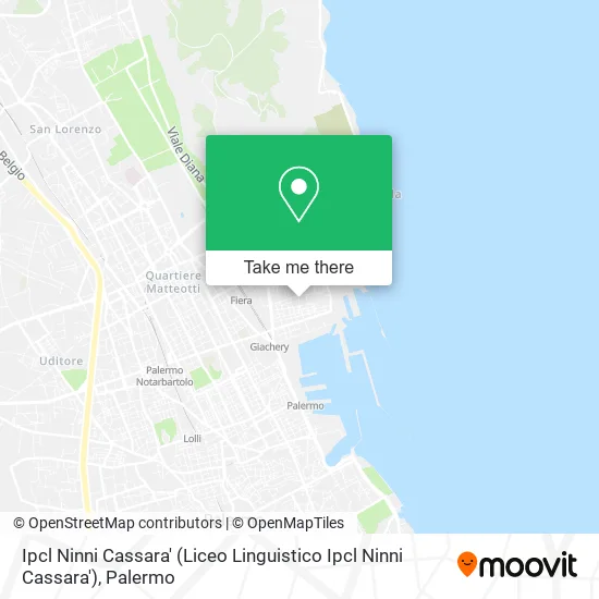 Ipcl Ninni Cassara' (Liceo Linguistico Ipcl Ninni Cassara') map