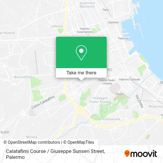 Calatafimi Course / Giuseppe Sunseri Street map