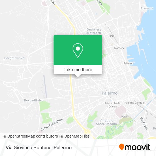 Via Gioviano Pontano map