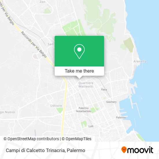 Campi di Calcetto Trinacria map