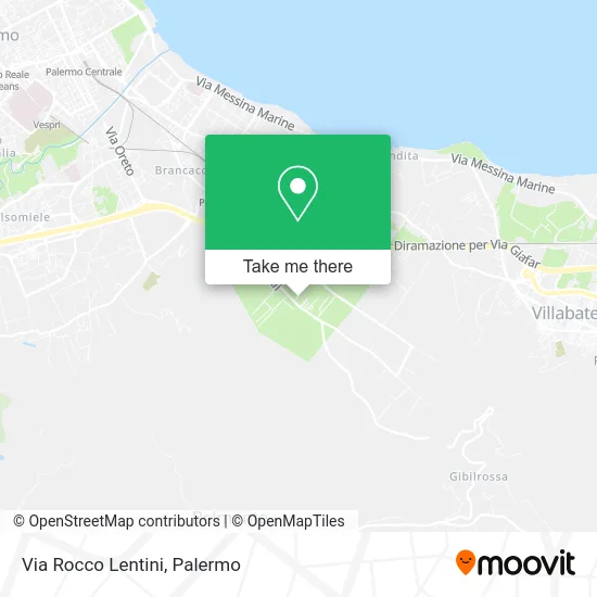 Via Rocco Lentini map